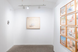 Allestimento mostra Abitare è un linguaggio