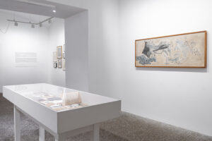 Allestimento mostra I tre sardi dell'Isia