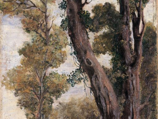 Paesaggio con alberi