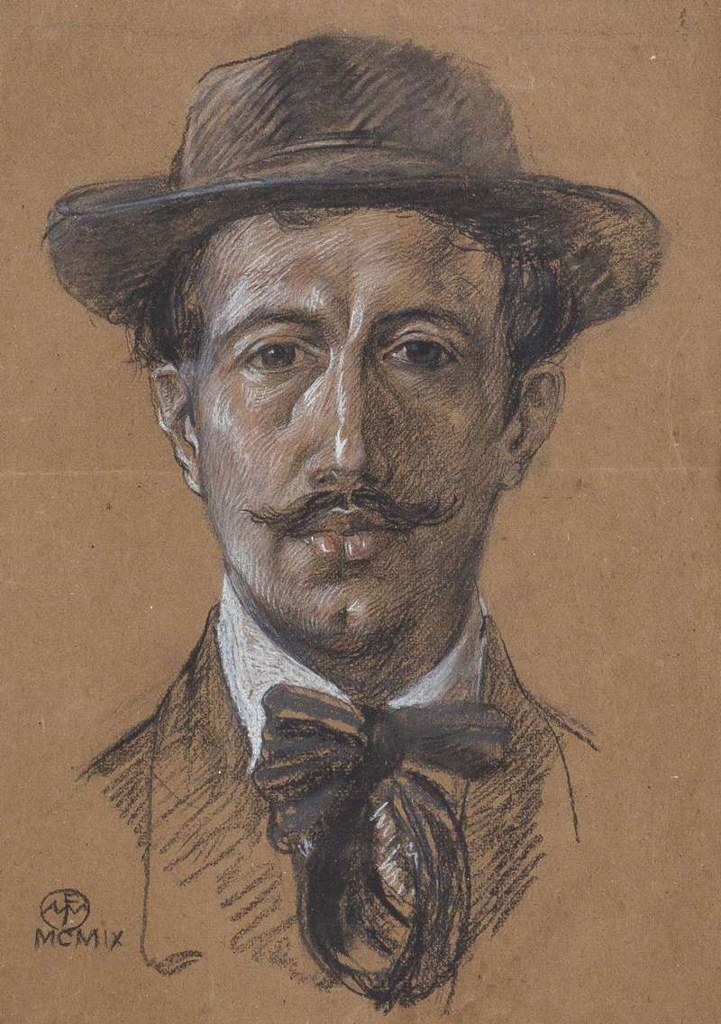 Autoritratto di Felice Melis Marini Collezione MAN
