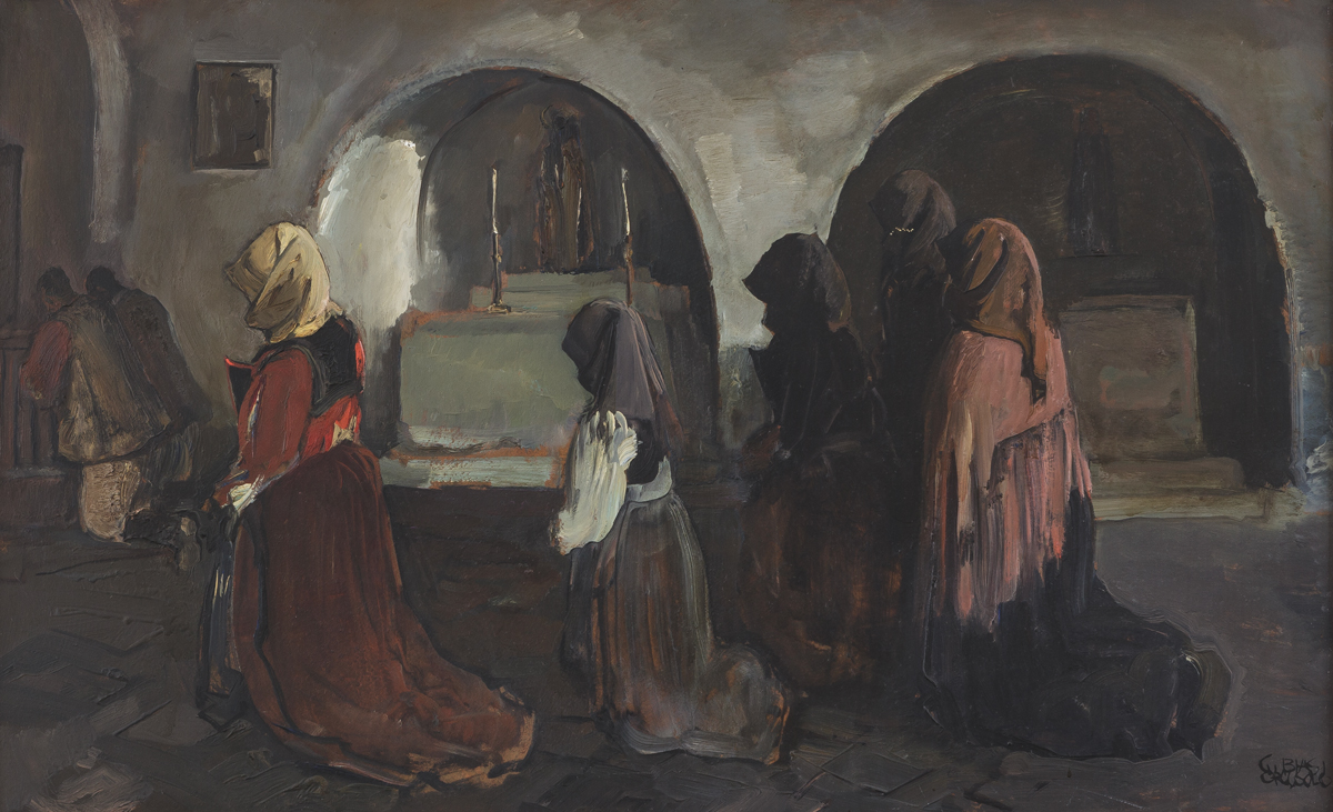Donne di Orgosolo in chiesa