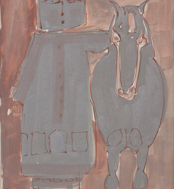 Guerriero con cavallo