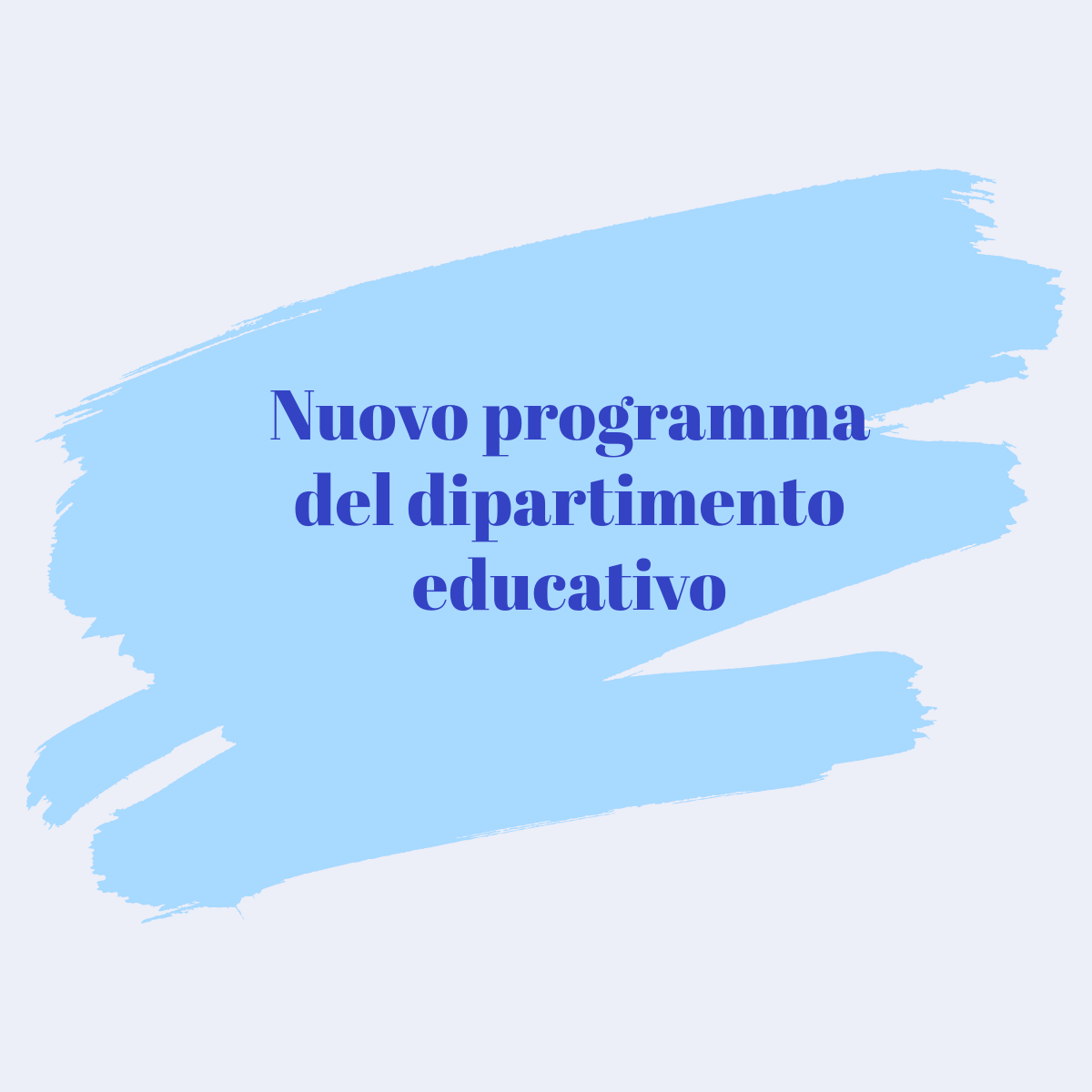 programma dipartimento educativo