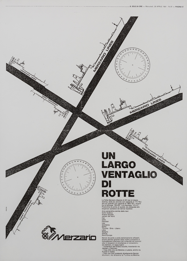Merziario, Un largo ventaglio di rotte, 1981