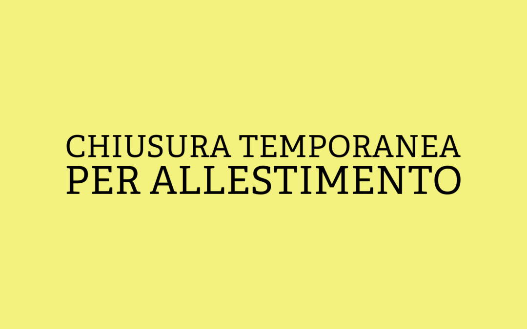 Temporary closure for exhibition setup