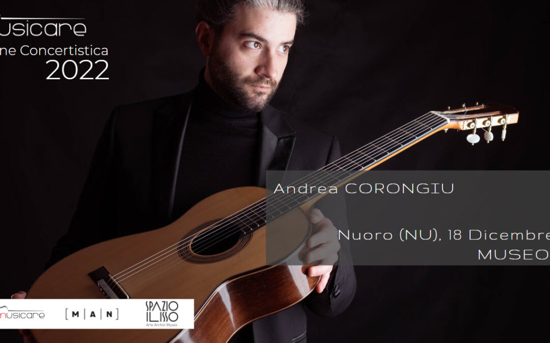 Associazione Musicare – Concerto di Andrea Corongiu, Domenica 18 dicembre ore 20:30